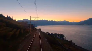 ★ 4K 🇨🇭 Palézieux - Vevey - Brig cab ride, Switzerland [11.2021] Führerstandsmitfahrt