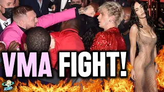 Conor McGregor Fights Machine Gun Kelly & Megan Fox at VMAs Red Carpet - All The Angles!