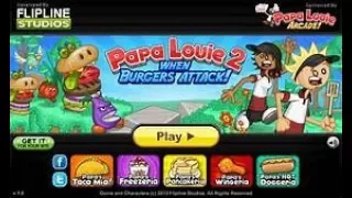 Papa Louie 2:When Burgers Attack!-Intro + Level 1 Cleared