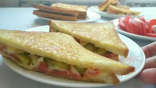 juicy sandwiches without mayonnaise in five minutes!!#cooking #forchildren#forbreakfast  #izy