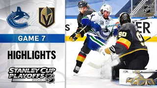 NHL Highlights | Second Round, Gm7 Canucks @ Golden Knights - Sept. 04, 2020