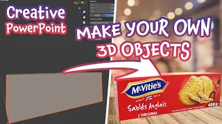 How to build and animate your own 3D objects ☕  PowerPoint Tutorial for beginners with Blender
