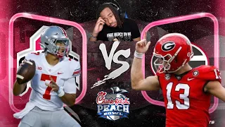 #1 Georgia vs #4 Ohio State Semifinal | 2022 Peach Bowl Highlights! Reaction