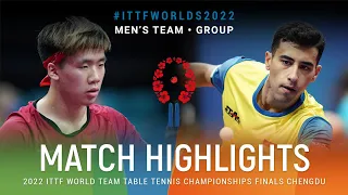 Highlights | Ly Edward (CAN) vs Youssef Abdel-Aziz (EGY) | MT Grps | #ITTFWorlds2022