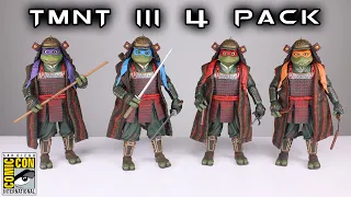 NECA TMNT III SDCC Exclusive 4 Pack Action Figure Review