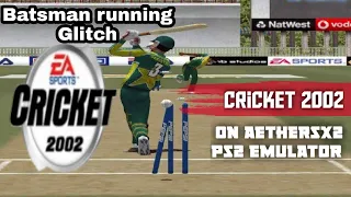 Cricket 2002 | running glitch in Aethersx2 ps2 emulator | #aethersx2
