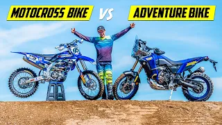 700cc Adventure Bike vs. 450cc Motocross Bike!