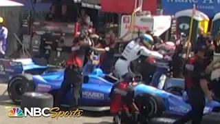 INDYCAR FIGHT: Sebastien Bourdais, Takuma Sato trade blows in pit lane | Motorsports on NBC