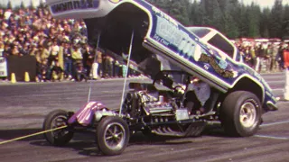 Early 70s NHRA drag racing at Seattle International Raceway