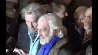 Jean Paul Belmondo et Alain Delon le 17 novembre 2017 à l'inauguration de la Grande Roue de Paris