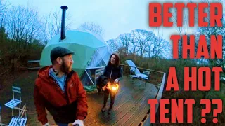 Camping in High Winds | Geodesic Dome | Is this better than a hot tent.