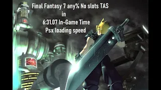 (Obsolete) Final Fantasy 7 TAS "No slots" in 6h31m07 (PSX loading times) with commentary.
