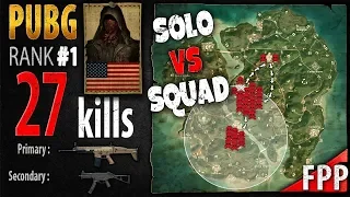 PUBG Rank 1 - Pr0phie 27 kills [NA] Solo vs Squad FPP - PLAYERUNKNOWN'S BATTLEGROUNDS