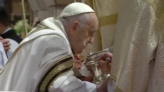 Chrism Mass with Pope Francis from St. Peter's Basilica 28 March 2024 HD