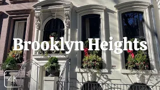 Brooklyn Heights Walking Tour. NYC. 4K