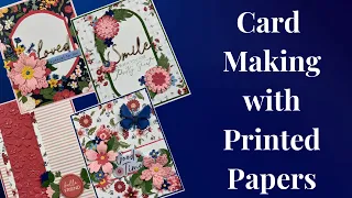 Card Making with Printed Papers using the Bayfair cardmaking kit from Rosies Studio & Spellbinders