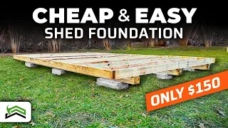 How To Build A Level DIY Shed Foundation