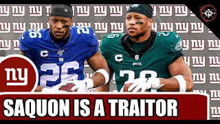 Saquon Barkley never wanted to be a Giant! Bum will flop with Eagles! Giants better without him