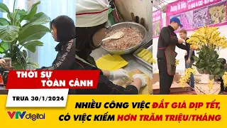 Thời sự toàn cảnh trưa 30/1: Nhiều công việc đắt giá dịp Tết, có việc kiếm trăm triệu/tháng | VTV24