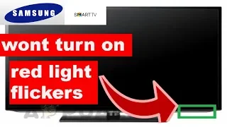 Why Samsung TV Won't Turn On - Bad Power Supply Board !! Fix Samsung TV Red Light Blinking