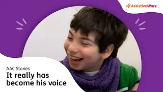 Max and Proloquo2Go - It really has become his voice