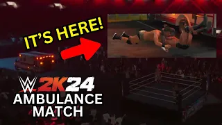 AMBULANCES and BRUTALITY arrive in WWE 2K24 as I play an AMBULANCE MATCH for the FIRST TIME!