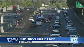 CHP Motorcycle Officer Suffers Major Injuries In Crash On Highway 99