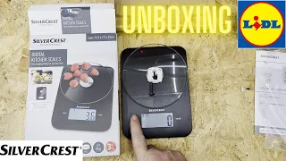 lidl silvercrest digital kitchen scales  unboxing 5kg