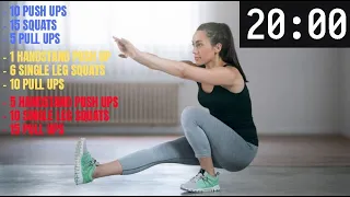 20 MIN WORKOUT // AMRAP TIMER // MUSIC MIX