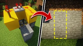 Cara Membuat Pintu Ruang Rahasia Tersimple di Minecraft - Minecraft Tu torial