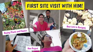 Architect's Site Visit | Best Litti in Raniganj, Asansol | Buying flowers and plants |  SayoniSays