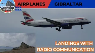 Gibraltar Airport Landings with Radio Communications 06 May 2024