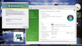 Windows Vista Delta Beta 1 Reviewed - A custom version of Windows Vista reviving its betas