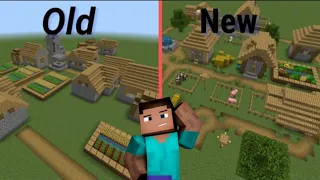 minecraft old village vs new village