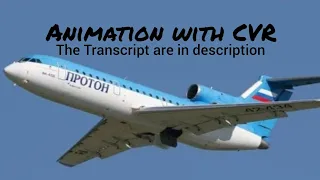 Yak-Service Flight 9633 Crash || Animation with CVR. (Read description)