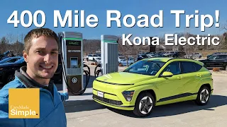 Taking the 2024 Hyundai Kona Electric on a 400 Mile Roadtrip!