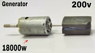 I Turn copper coil and super power magnet into 200v 18000w generator
