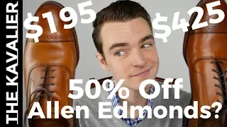 Are Allen Edmonds Factory Seconds Worth 50% off?