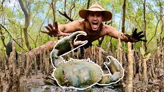 HUNTING ELUSIVE MUD CRABS - Catch & Cook