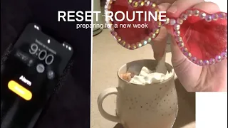 RESET ROUTINE: getting back on track before a Monday
