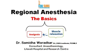 Regional anesthesia basics - Edusurg Clinics - Spinal anesthesia / Epidural anesthesia