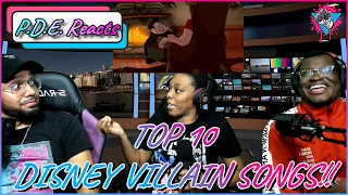 PunchDrunk Reacts: Top 10 Disney Villain Songs (WatchMojo)