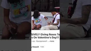 Aggressively giving roses to strangers on Valentine's Day!!!