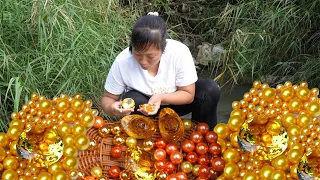 😱😱The girl discovered a sparkling mussel, which contained rare treasures, beautiful and charming