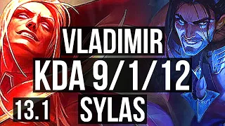 VLADIMIR vs SYLAS (MID) | Rank 2 Vlad, 9/1/12, Legendary, Rank 18 | TR Grandmaster | 13.1