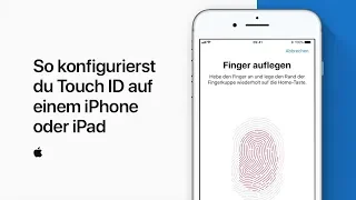 So konfigurierst du Touch ID auf einem iPhone oder iPad — Apple Support