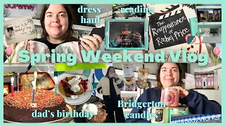 🌷Spring Weekend Vlog🌷Bridgerton X BBW Candle Haul, Reading, Bridal Shower Prep, Dad's Birthday