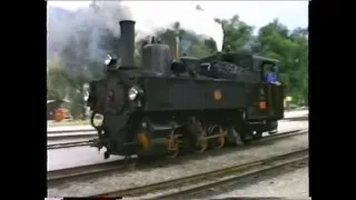 Zillertalbahn Class 3 steam loco No3 Tirol Jenbach Aug 1987