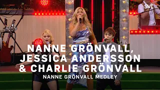 Nanne Grönvall, Jessica Andersson & Charlie Grönvall – Nanne-medley | Allsång på Skansen 2022 | SVT