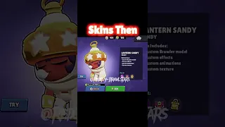 Brawl Stars Skins Now VS Then #brawlstars #skins #brawlers